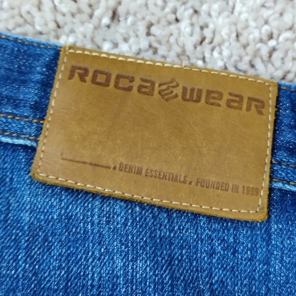 Rocawear Jean Shorts Mens Size 36 Y2K Hiphop Fashion Urban Summer Style - Picture 9 of 14